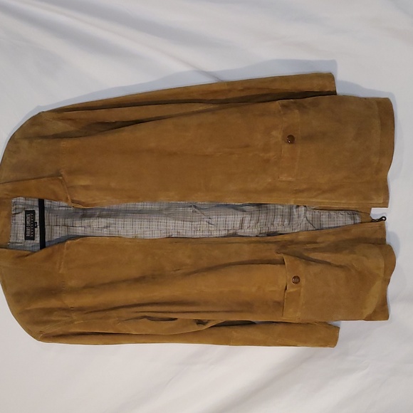 Leather Jacket Robert Comstock Endurance Long Lined Coat Mens 42 - Picture 8 of 13